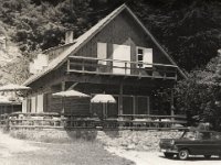 Sljeme. Planinarski dom Adolfovac oko 1965. godine